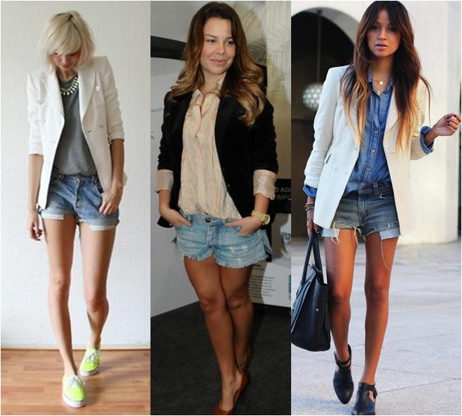 short jeans blazer ou calça jeans blazer qual escolher