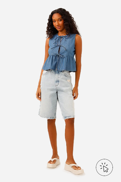 20 ideias looks short jeans blazer feminino elegante