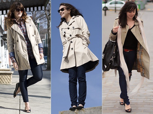 Trench coat bege oversized