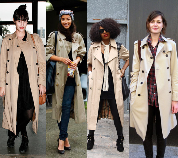 Trench coat bege oversized