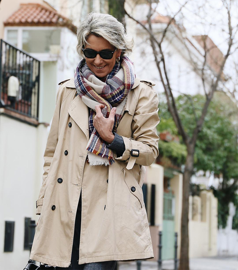 Trench coat bege oversized
