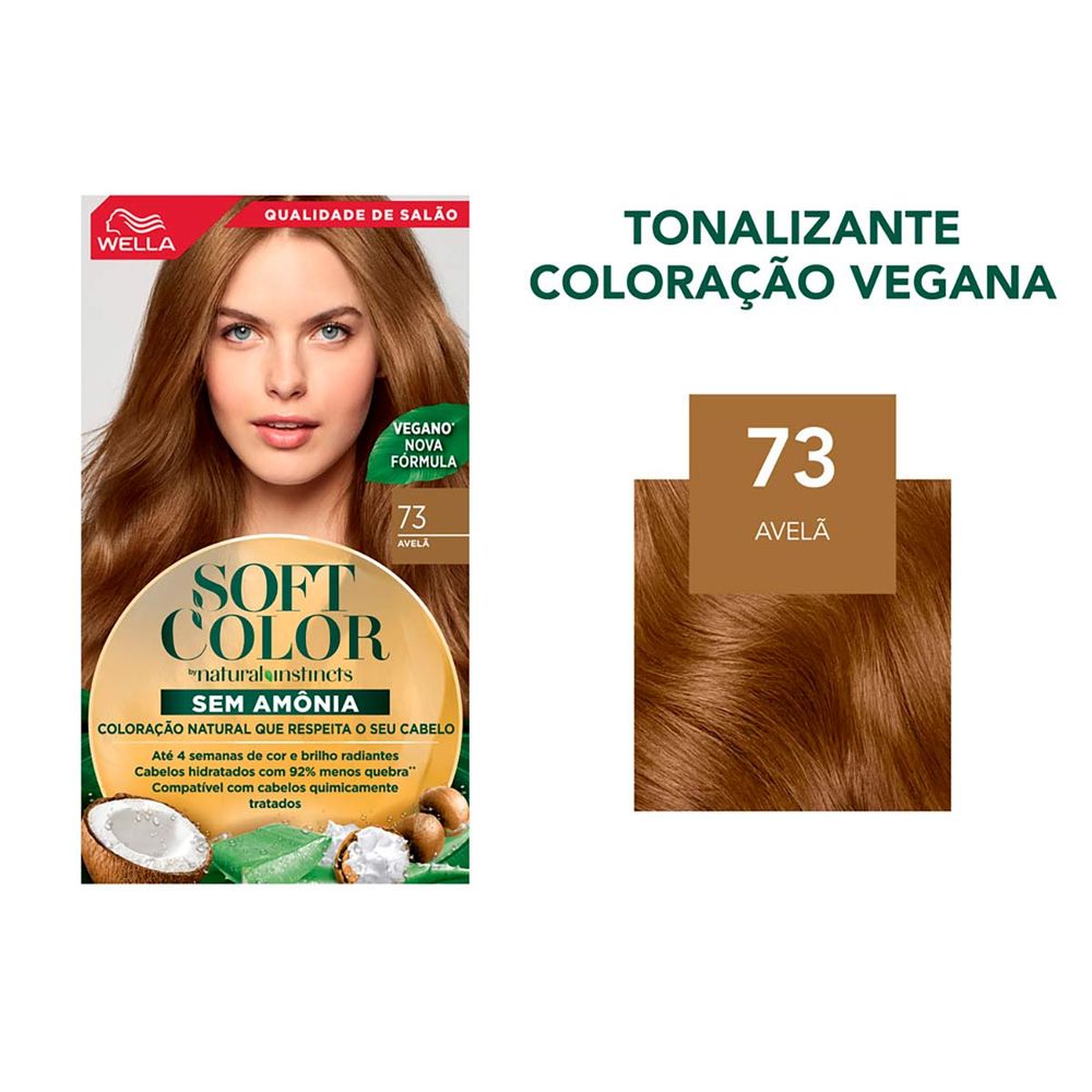 Cabelo castanho com mechas douradas