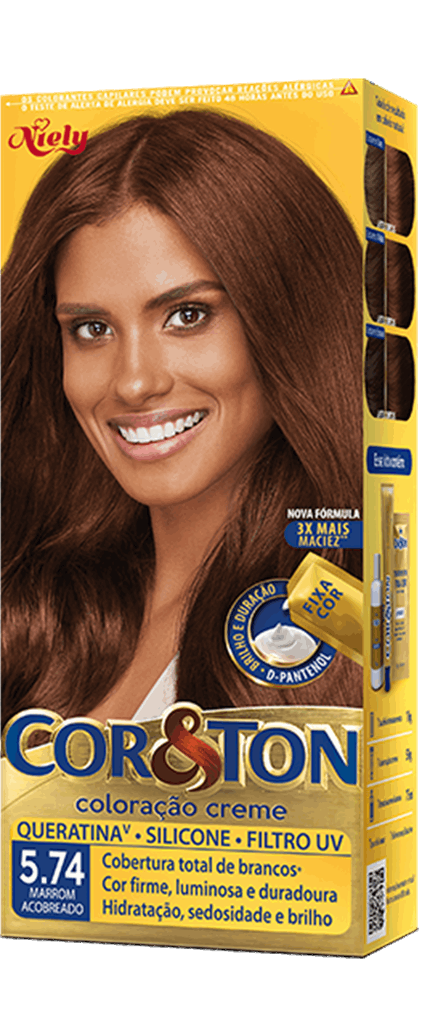 Morena iluminada avelã