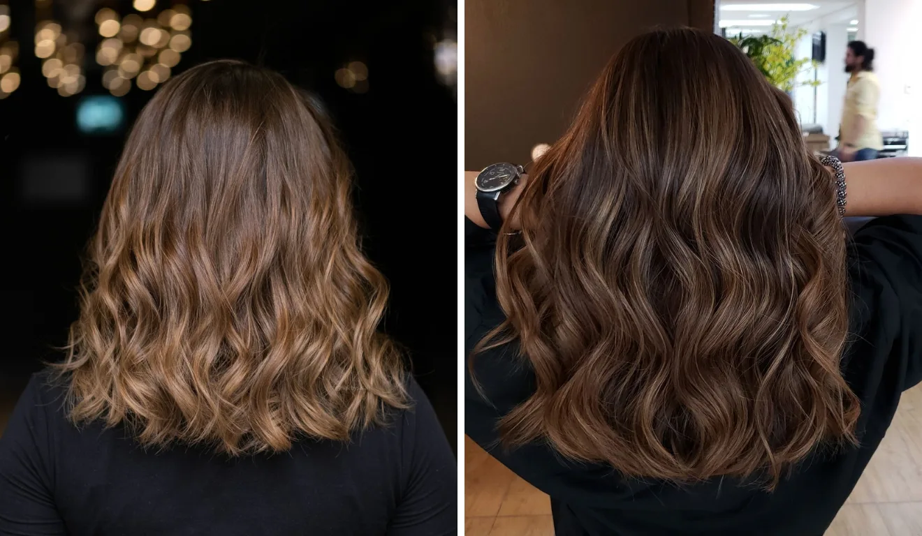 Cabelo avelã dourado