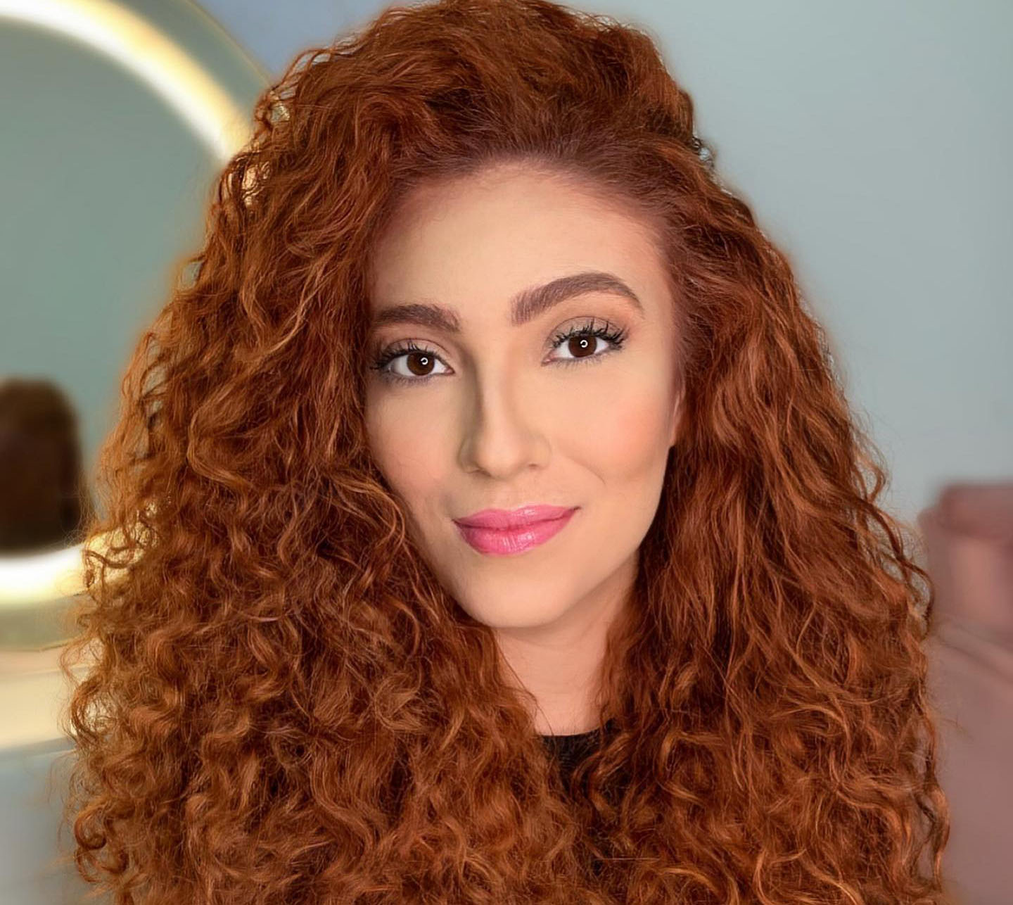 Ruivo natural com reflexos suaves