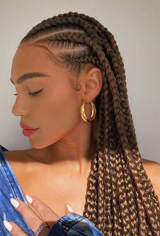trança nagô cor pele negra