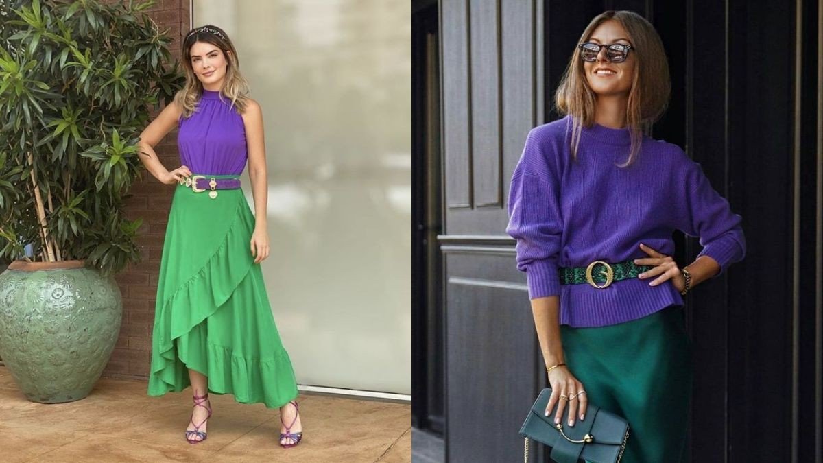 cores que combinam com roxo