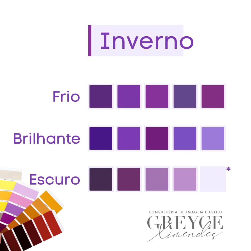 combinações de cores com roxo escuro