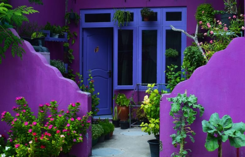 paleta de cores roxo escuro