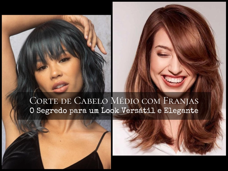5 ideias de títulos: 1. Os 4 Tipos de Franja Perfeitos para Cabelos Médios Lisos; 2. Como Escolher a Franja Ideal para o Seu Formato de Rosto; 3. Franja Cortininha: A Tendência Que Transforma Cabelos Médios; 4. Dicas de Corte para Cabelo Médio: Camadas e Repicados que Valorizam; 5. Renove Seu Visual: Cortes de Cabelo Médio com Franja para Todas as Idades.