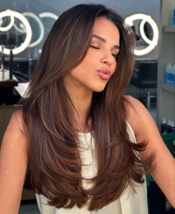 corte em camadas para cabelo cacheado