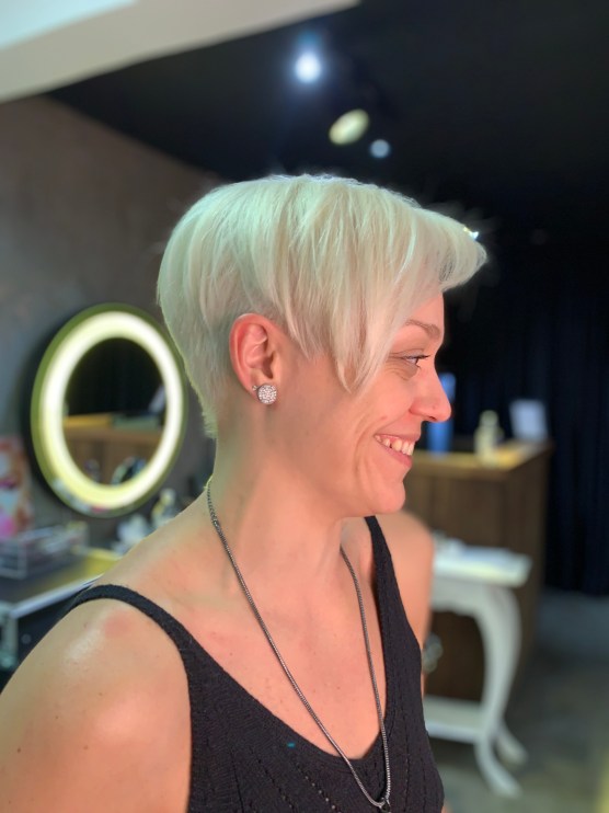 pixie cut texturizado cabelo fino
