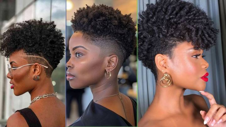 corte de cabelo afro feminino ousado