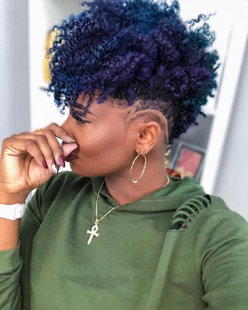 corte de cabelo afro feminino para rosto redondo