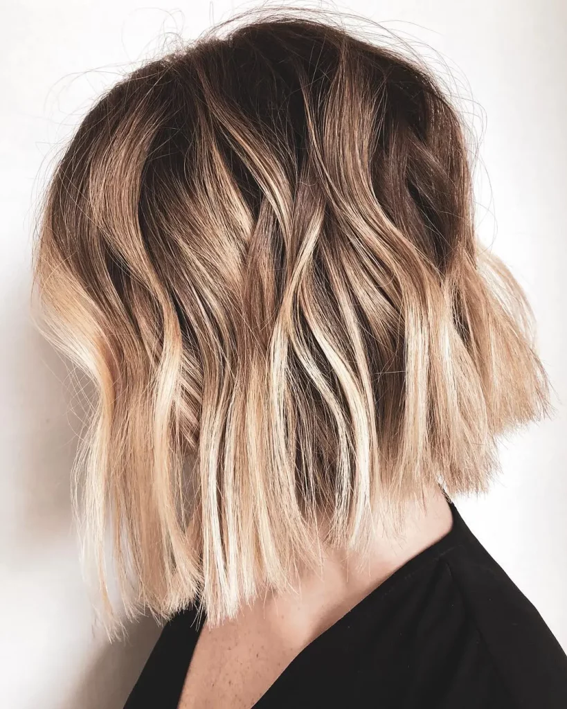 long bob desfiado