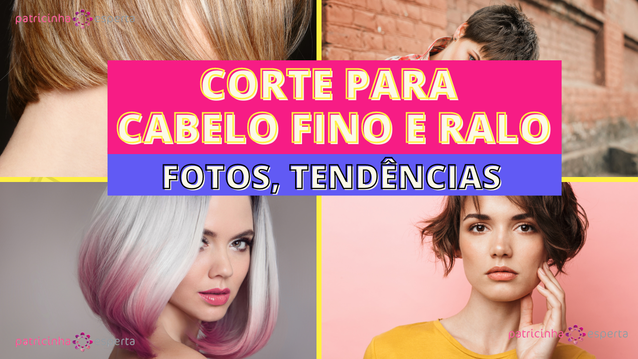corte de cabelo fino e pouco