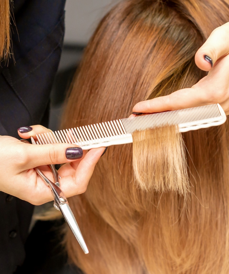 corte de cabelo longo feminino