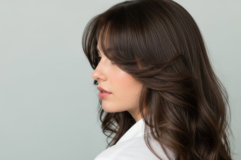 cabelo longo com franja cortina 2026