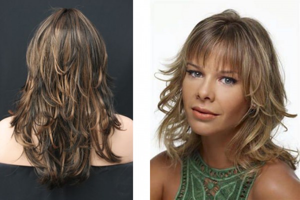 cabelo liso corte no ombro com franja