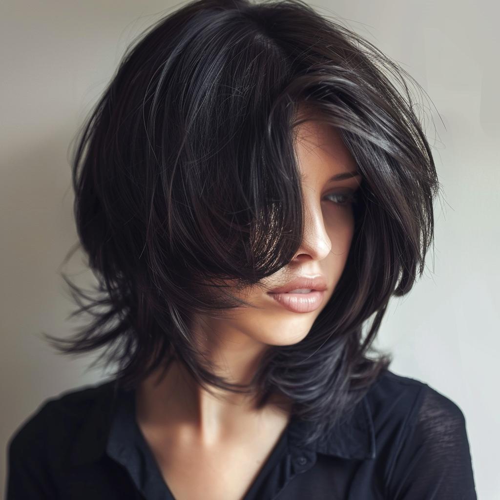 corte em camadas longas cabelo cacheado