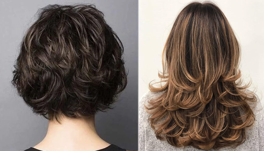 corte em camadas longas shaggy