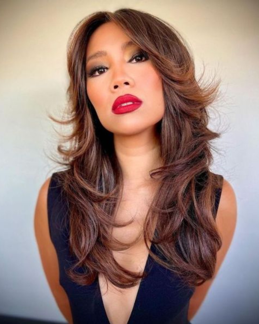 corte em camadas ondulado