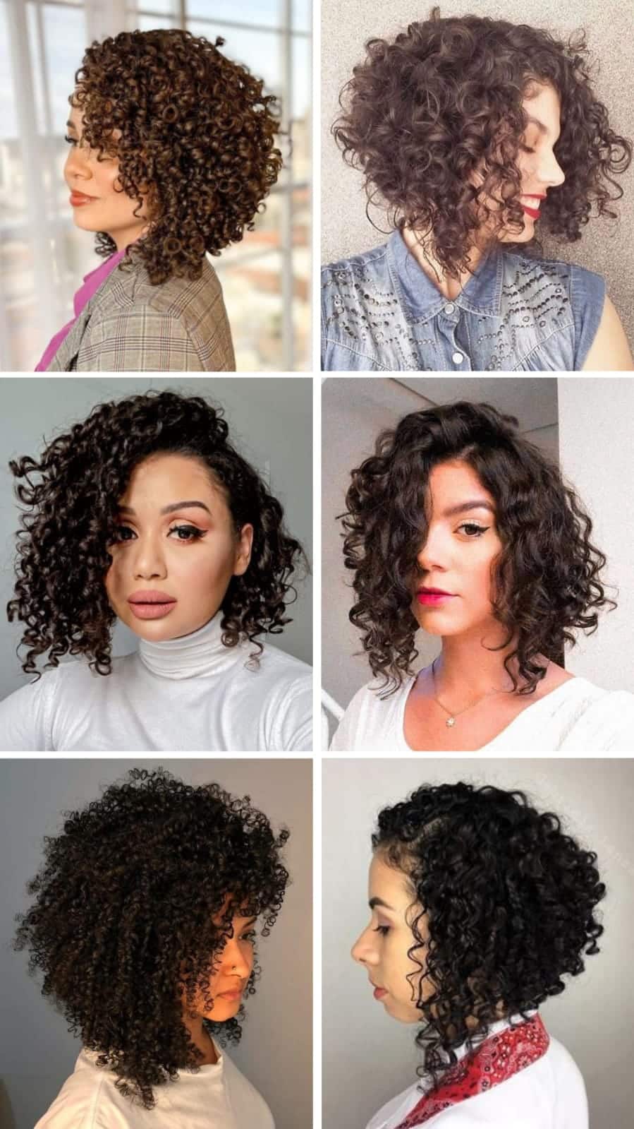 corte em u cabelo cacheado volumoso