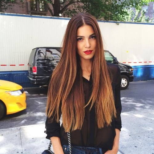 corte para cabelo longo liso e com pouco volume