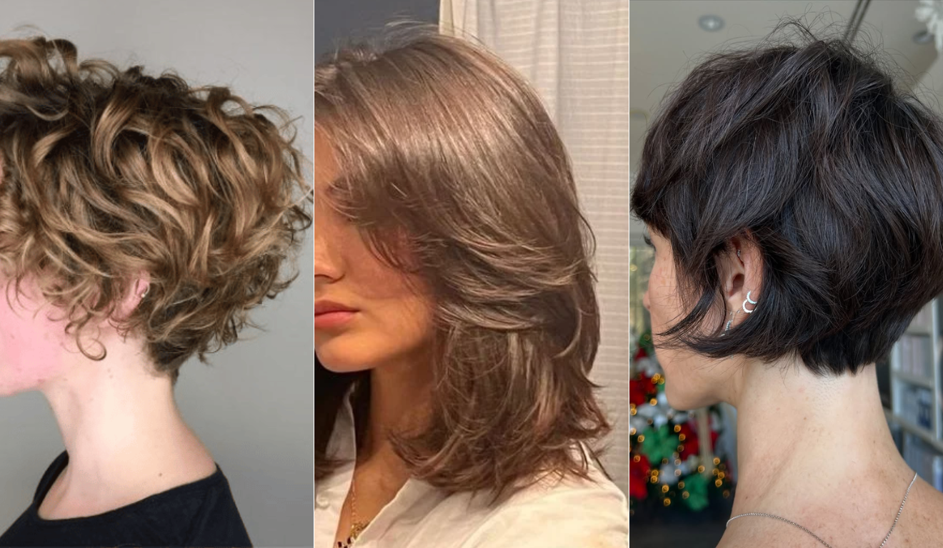corte em u cabelo fino longo