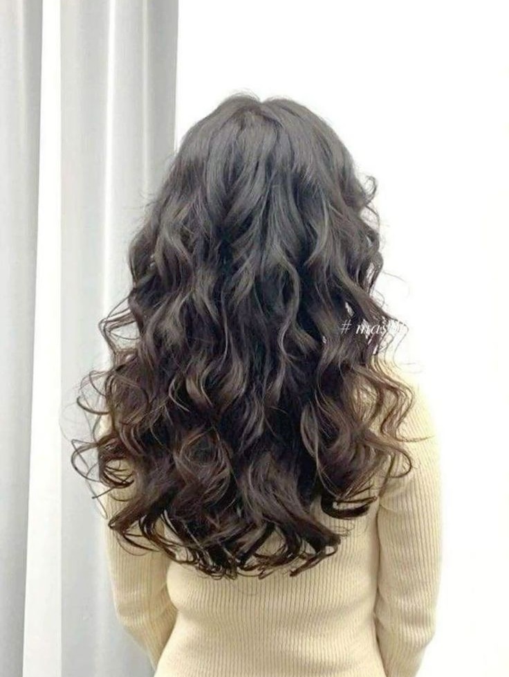corte reto cabelo cacheado longo