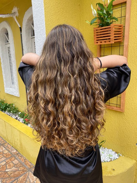 long bob reto cabelo cacheado