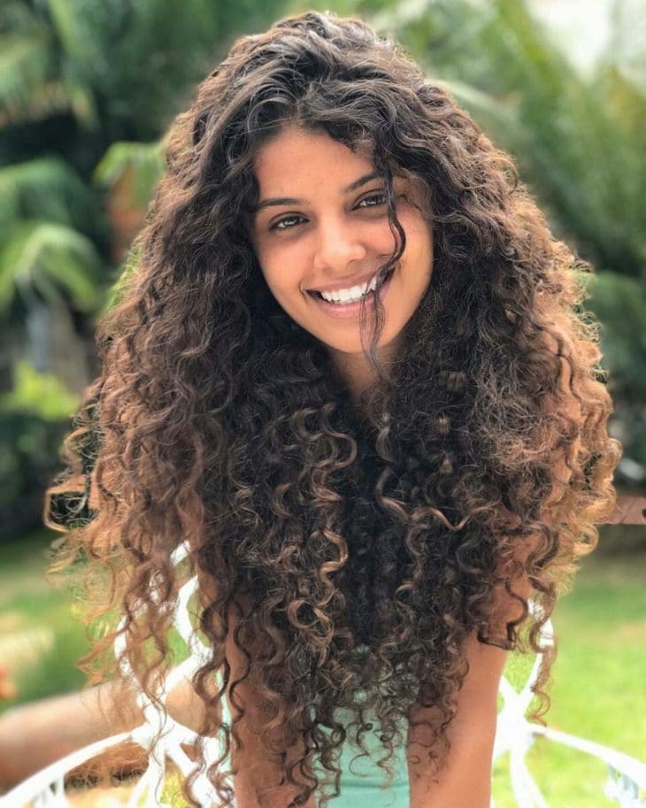 inspiração cortes cabelo cacheado longo feminino