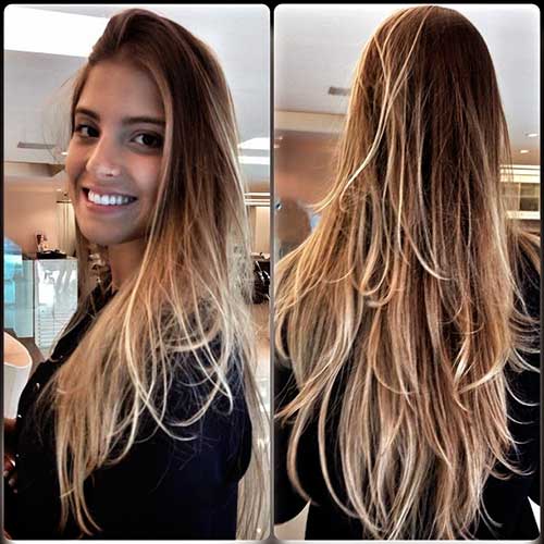 corte reto cabelo longo liso