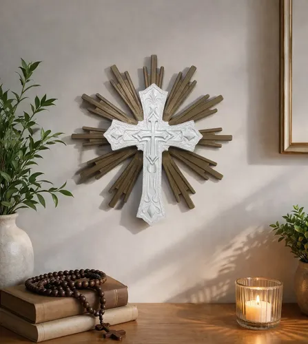 tipos de decoração cruz igreja