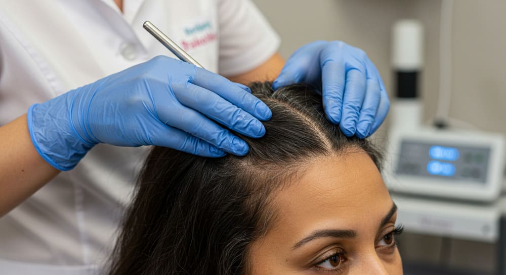 como é feita a tricoscopia capilar