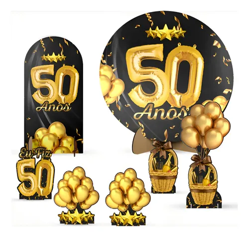 decoração 50 anos masculina
