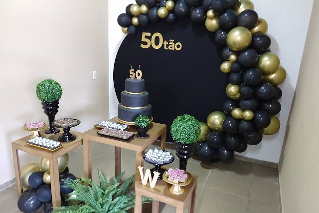 decoração 50 anos boteco chique