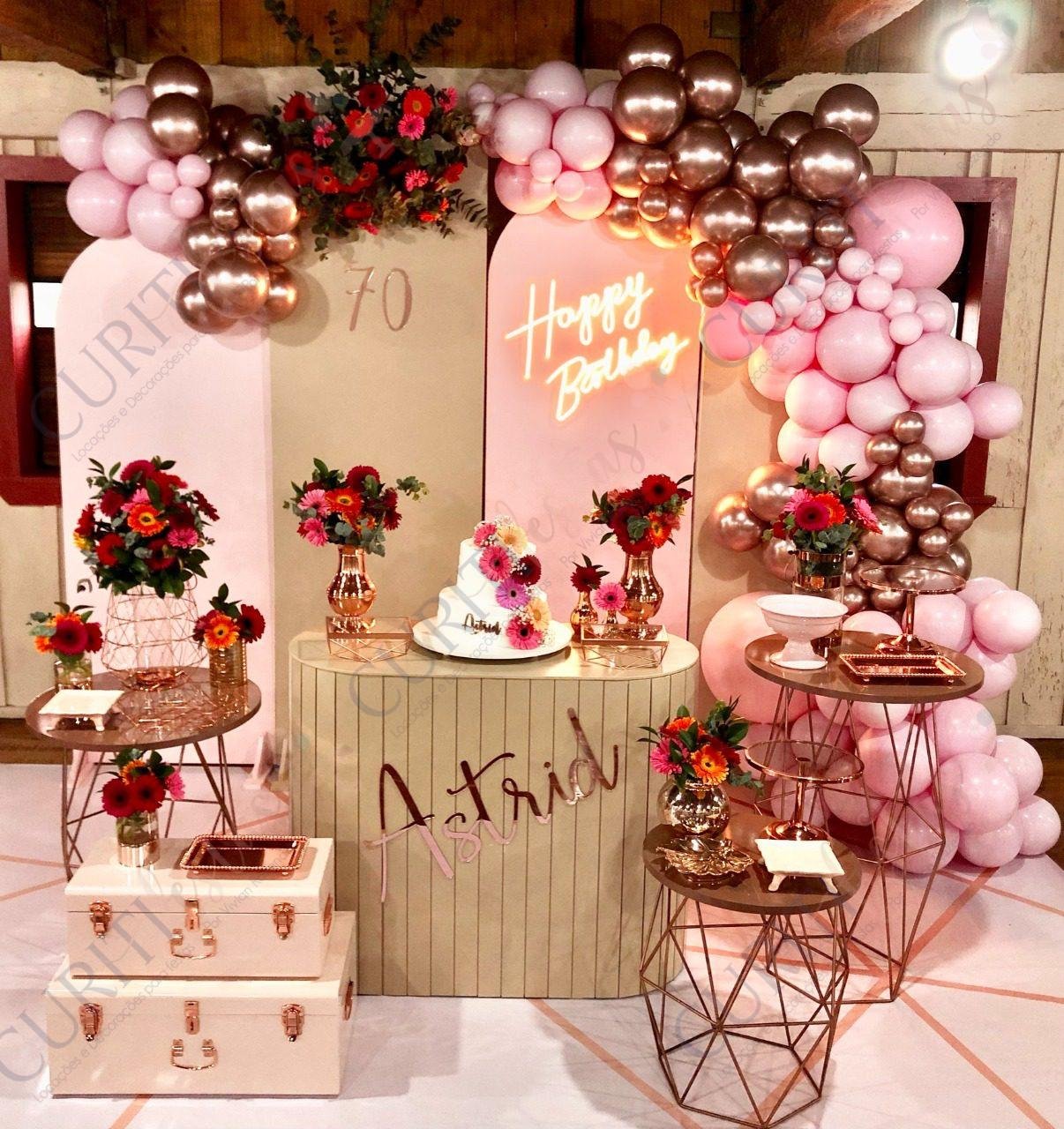 decoração 70 anos personalizada