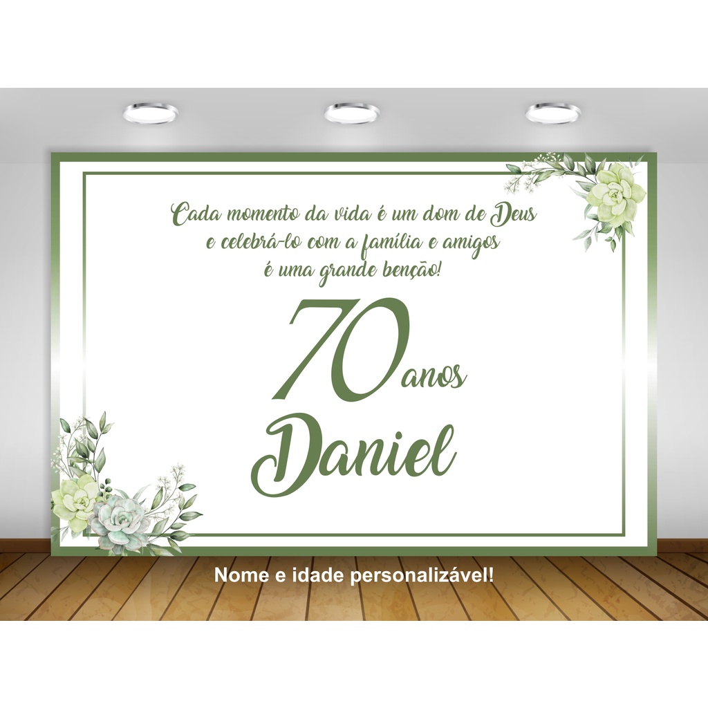 decoração 70 anos grande festa