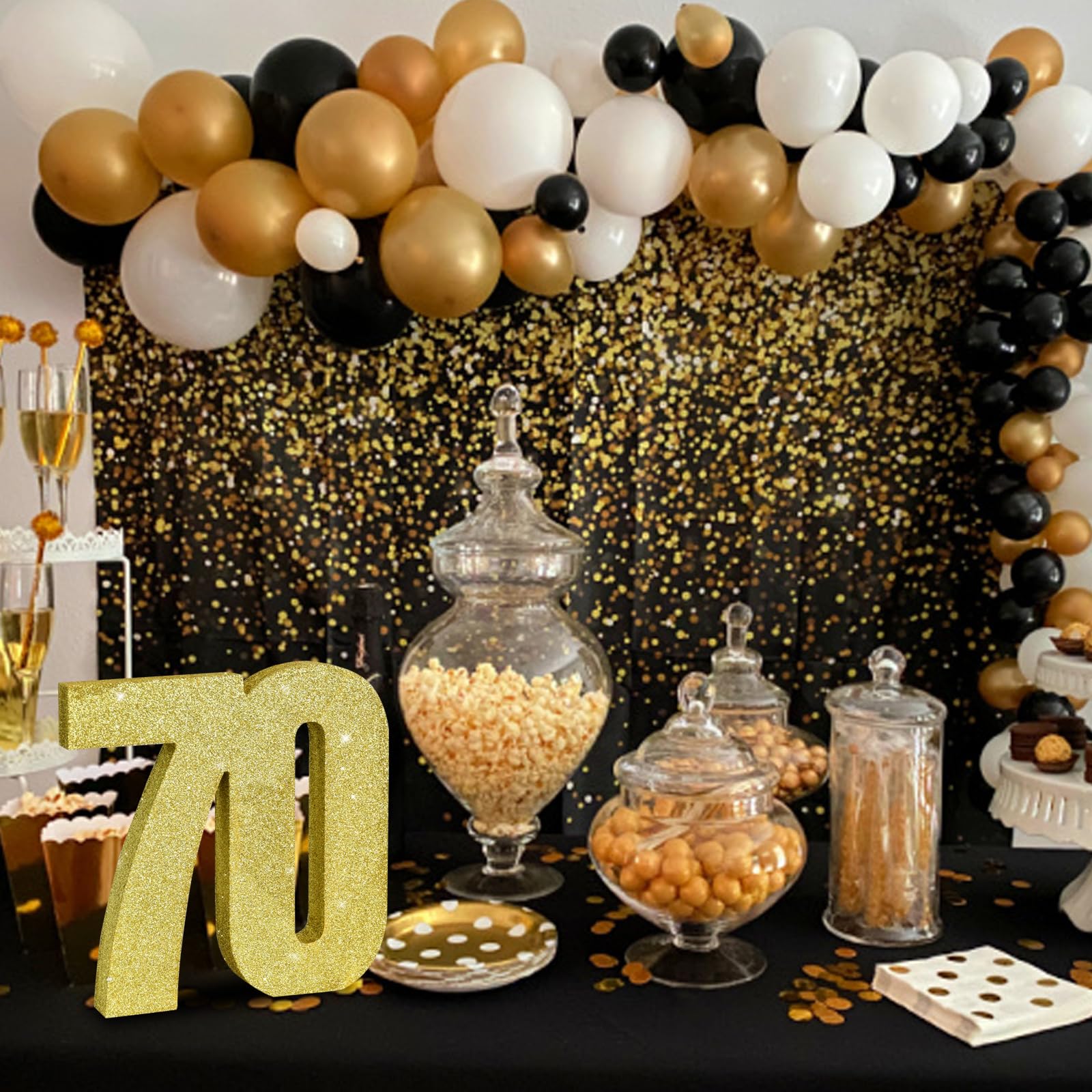 decoração 70 anos clássica