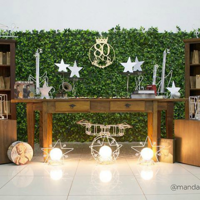 decoração 80 anos masculino