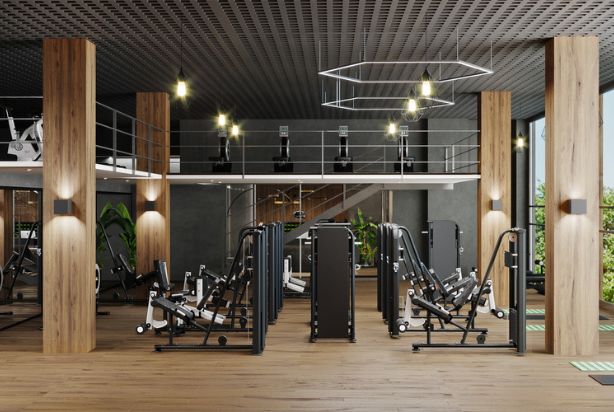decoração academia musculação