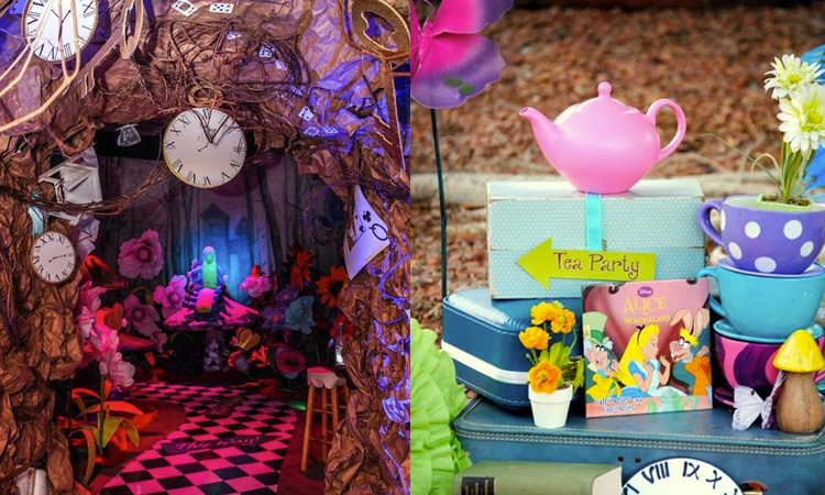 decoração alice no país das maravilhas vintage vs moderno