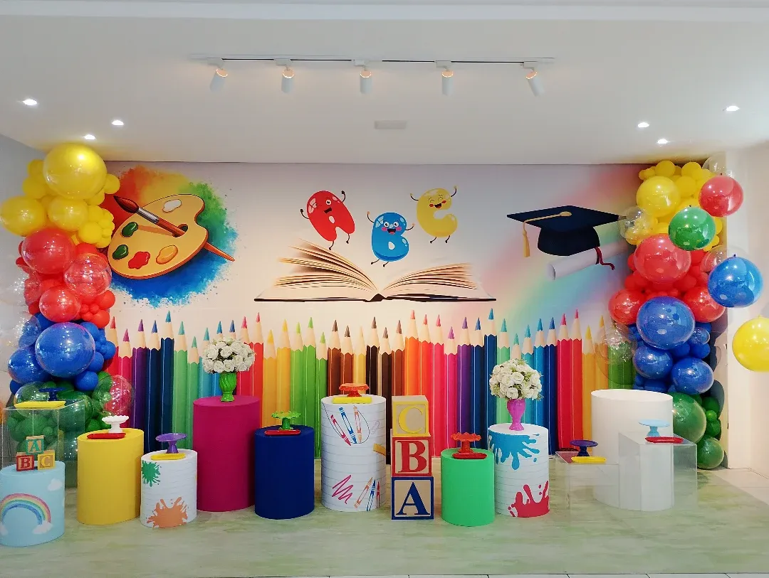 decoração estilo aquarela
