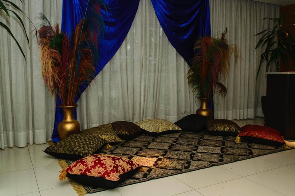 ideias de decoração árabe para sala de estar