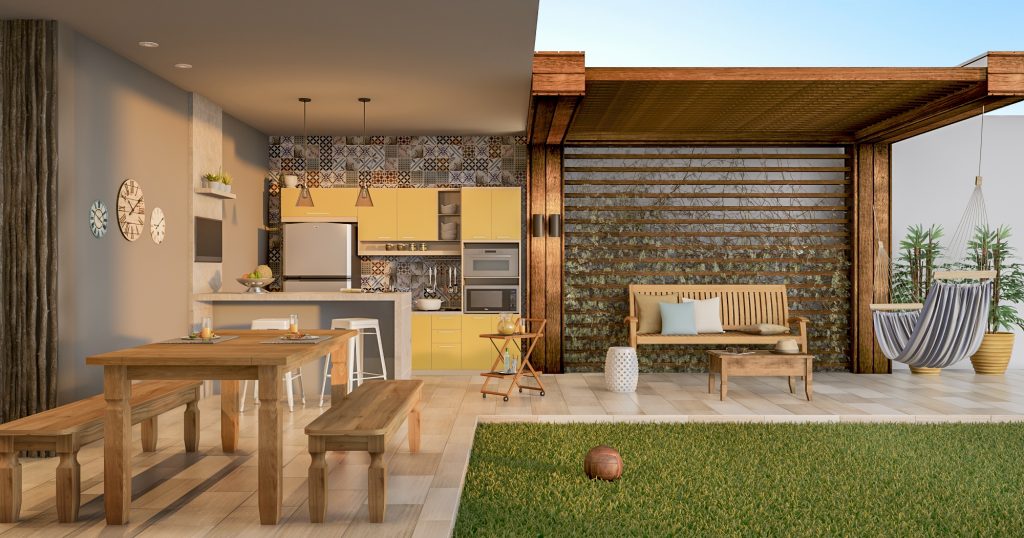 pergolado de madeira vs pergolado de metal para cobertura