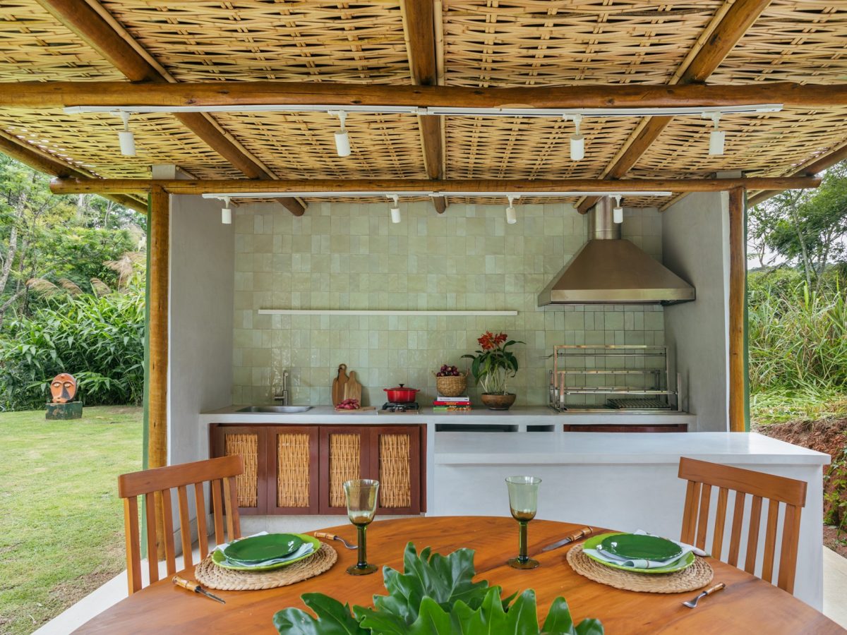 ideias de decoração para área gourmet com churrasqueira pequena
