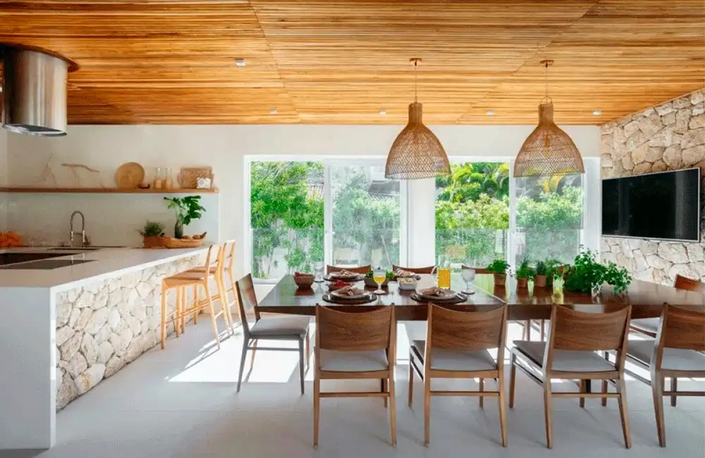 revestimento para churrasqueira moderna