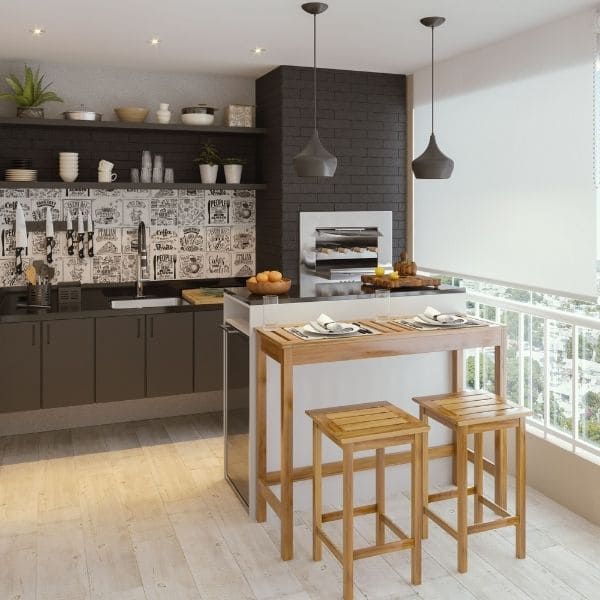 decoração area gourmet churrasqueira