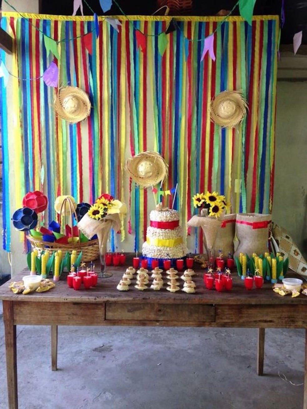 decoração arraia simples